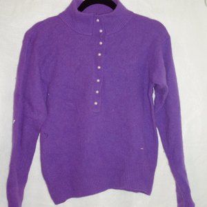vintage lilac button down sweater